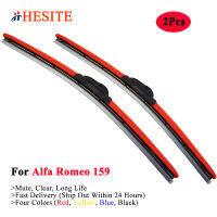 HESITE Colored Winshield Wiper Blades For Alfa Romeo 159 SW Sportwagon Model Car Parts Front Window Wipers Red Yellow Blue Black