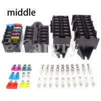 【YF】 1 Set 9 10 14 Ways Medium Car Insurance Socket Middle Fuse Box Holder Standard Automobile Circuit Controller