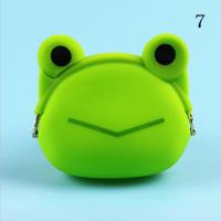 【CW】▦♕  New Silicone Coin Purse Frog Small Change Wallet Hasp Wallets