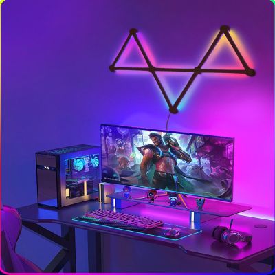 WIFI LED Smart Wall Lamp RGBIC Light Bar DIY Atmosphere Night Light APP Music Rhythm TV Backlight Bedroom Game Room Decoration
