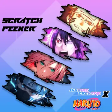 Sasuke Chidori Naruto Holographic Anime Peeker / Decal / Bumper Sticker