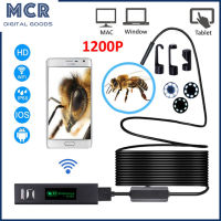 MCR กล้องงู F150 HD 1200P,กล้องงู WiFi ขนาดเล็กกันน้ำสายแข็งไร้สาย8มม. 8 LED กล้องงูสำหรับแอนดรอยด์ PC IOS