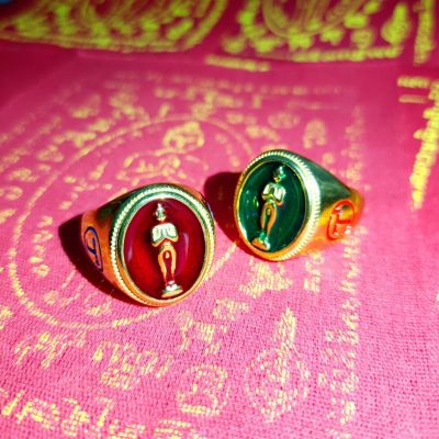 แหวนผู้ชาย แหวนไอ้ไข่หน้าเขียว หน้าแดง เครื่องประดับผู้ชาย ปลุกเสกเรียบร้อยเเล้ว จากนครศรีธรรมราช
