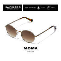 HAWKERS Gold Havana MOMA Sunglasses for Men and Women. UV400 Protection. Official Product designed in Spain RMOMA3