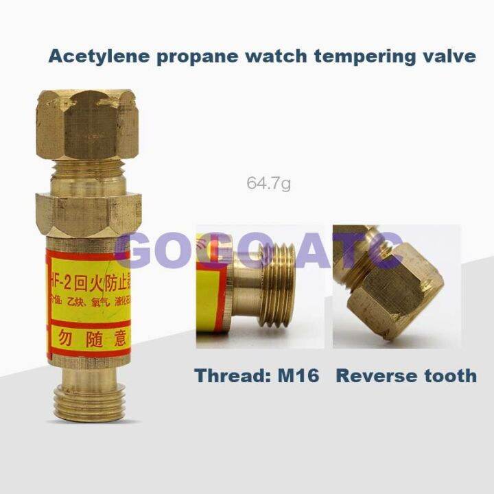 วาล์วประปา-hf-2-oxygen-acetylene-ความดันโพรเพนช่วยลดอุณหภูมิเช็ควาล์วในครัวเรือนทองแดงปลอดภัยและทนทาน