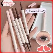Bút kẻ mắt Maxfine, bút kẻ mắt 2 đầu không trôi vẽ bọng mắt eyeliner đen