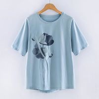 COD DSFDGDFFGHH 100 cotton short sleeve T-shirt womens 2022 summer new simple loose half sleeve large womens dress western style top fashion