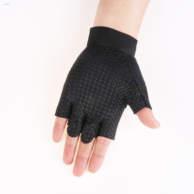 ถุงมือขี่จักรยานสำหรับผู้ชายและผู้หญิง,ถุงมือไม่ลื่นครึ่งนิ้วมีรูระบายอากาศถุงมือฟิตเนสกันแดดถุงมือกีฬา