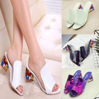 Honnyzia Shop Summer New European and American Fashion Shoes with Breathable Sandals Diamond In The Rough with Sandals and Slippers