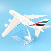 A380เอมิเรตแอร์เวย์เครื่องบิน16เซนติเมตรโลหะอัลลอยรุ่นเครื่องบินเครื่องบินรุ่นเด็กของเล่นปีใหม่วันเกิดของขวัญคอลเลกชัน