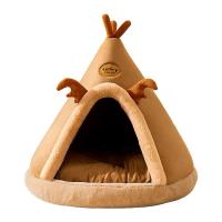 Cat Houses For Indoor Cats Cute Pet House Winter Cozy Pet Bed House Foldable Indoor Pet House for Cat and Medium Dog Warm Cave Sleeping Nest Bed for Cats and Dogs methodical