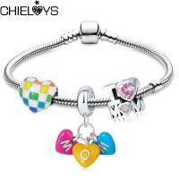 I LOVE MOM Charm Bracelet For Women Mother With Love Heart Beads Bracelets Pulseras Fashion Jewelry Gift Special Offer