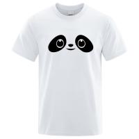 Hot Cartoon Panda Print Male Tshirts Street Pure Cotton Clothing Sorts Hiphop Males Gildan