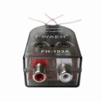 ☏♧﹊ 1PC Audio Amplifier Signal Converter Universal RCA Cable Car Audio Modified High Frequency To Low Converter 높낮이 변환기