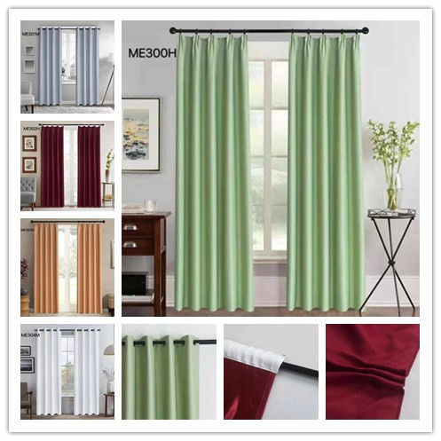 RING/HOOK&ROD TYPE High Quaility 140*260 cm Blackout Curtain For ...