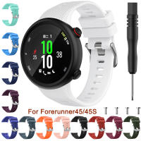 สายรัดกีฬาซิลิโคนนิ่ม18มม. 20มม. สำหรับสายรัดข้อมือ Forerunner 45S 45สายนาฬิกาข้อมือสำหรับ Garmin Swim 2แบบใหม่