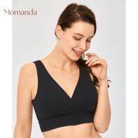 [HOT 2023] MOMANDA Cotton Nursing Sleep Bra สำหรับให้นมบุตร Comfort ขนาดพิเศษไร้สายพยาบาลกางเกงในผู้หญิงเนื้อนุ่มสำหรับตั้งครรภ์ชุดชั้นในสตรี