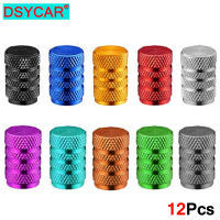 DSYCAR 12Pcs Tyre Valve Stem Caps,ฝาครอบวาล์วอลูมิเนียมอัลลอยด์รถยนต์เอนกประสงค์,รถบรรทุก,รถจักรยานยนต์และจักรยาน