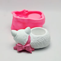 Silicone Pot Cactus Flower Making Home Resin Mold Plant Cat DIY