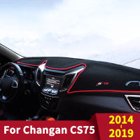 แผงควบคุมรถหลีกเลี่ยงแผ่นแสงตราสารแพลตฟอร์มปกโต๊ะเสื่อพรมสำหรับ Changan CS75 2014 2015 2016 2017 2018 2019