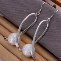 925 factory price E133 wholesale Beautiful Retro Leave Leaf silver color earrings high quality fashion classic jewelry