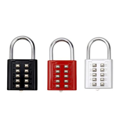 Zinc alloy key code lock luggage gym locker door and window code padlock ten blind people padlock cute padlocks lock box