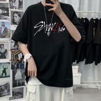 [Lanbo clothing] เสื้อยืดเด็ก Kpop Straykids MODE Korea Straykids แฟนๆผู้หญิงเสื้อยืดฤดูLanbo clothingฮิปฮอปขนาดใหญ่เหมาะกับเสื้อยึดแขนสั้นทุกเพศ