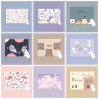 Rectangular mouse pad cartoon cute pattern work and study desk mat small and portable