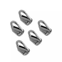 5Pcs Stainless Steel 316 Spring Fender Hook Snap Attach Rope Boat Sail Tug Ship Marine Hardware Boat accessories