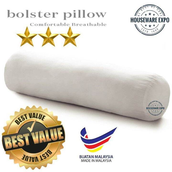 Big Hugging Comfort Bolster High Quality Soft Polyester Hotel White