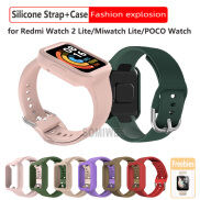 Srap + Ốp Cho Redmi Watch 2 Lite Silicon Mềm Vòng Đeo Tay Dây Đồng Hồ Cho