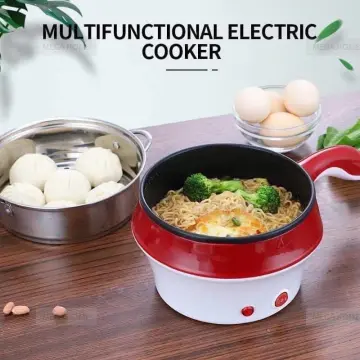 2L Multifunctional Portable Electric Hot Pot Student Noodle Cooker Travel  Folding Pot Mini Electric Cooking Pot