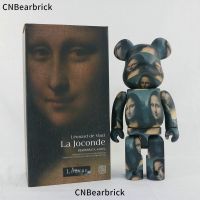 Bearbrick Da Vinci Mona Lisa อาคารบล็อกหมี400% 8เซนติเมตรแฟชั่นตุ๊กตาความรุนแรงหมีตุ๊กตาเครื่องประดับที่มีชื่อเสียงภาพวาดคลาสสิก