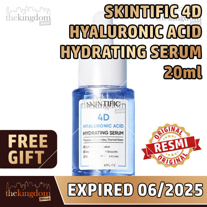 Skintific 4D Hyaluronic Acid Hydrating Serum HA 20ml Penyegar Muka ...