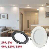 DC12V Recessed Downlight Led Round Ceiling Downlights 3W 5W 9W 12W 18W Grid Aluminium Alloy Round Lamp Spotlights Fixture