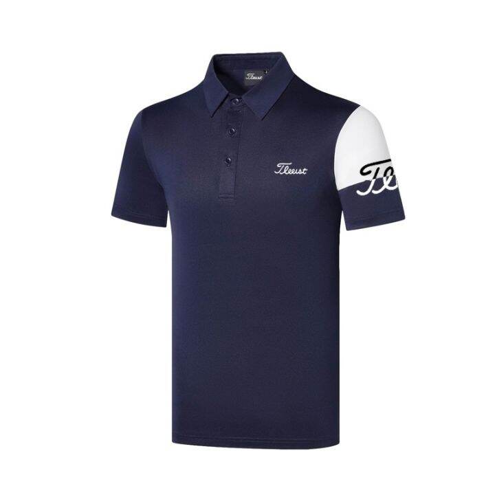 new-titleist-เสื้อยืดโปโล-แขนสั้น-ระบายอากาศ-แบบแห้งเร็ว-เหมาะกับฤดูร้อน-สําหรับผู้ชาย-ใส่เล่นกีฬากอล์ฟ