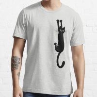 Fashion Black Cat Holding On Funko Pop Short Sleeve Cotton Short Sleeve MenS T Shirts Oversized Unisex Top Tees Clothes 5Xl S-4XL-5XL-6XL