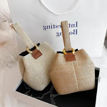 Fashion Thick Chains Rattan Conch Women Shoulder Bags Design