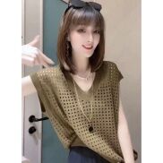 Áo thun nữ lưới cổ tim thời trang