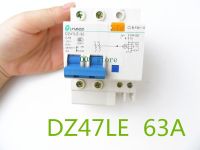 【☸2023 New☸】 zhilao Dz47le เบรกเกอร์กระแสไฟตกค้าง2P 63a 230V ~ 50Hz/60Hz ที่มีการป้องกันกระแสเกินและการรั่วไหล