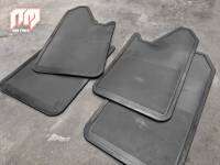 บังโคลนรถยนต์ ดำล้วน ไม่มีลวดลาย  Black Mud Flaps. (เฉพาะแผ่น 2คู่ หน้า-หลัง)