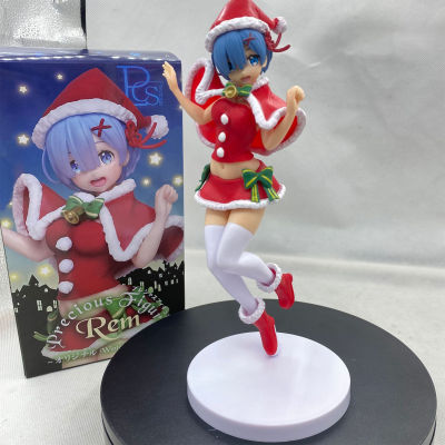 ของเล่นโมเดล Rem รูปแบบวันคริสต์มาสท่ากระโดดแบบไม่ซีดรายละเอียดจำลองสำหรับแฟนการ์ตูนอะนิเมะของขวัญ