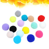 Qifull 70pcs Toys for Cats Colorful Pompon DIY Material Pom Kindergarten Prop Fluffy Balls