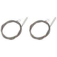 2pcs 1.5M Inlet and Outlet Pipe Cleaning Spring Brush Long Brush Beer Barrel Fermentation Tank Tube Hose Cleaner