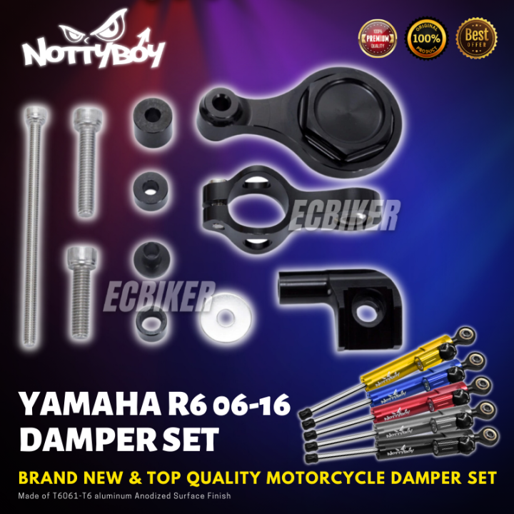 YAMAHA R6 0616 NOTTYBOY DAMPER SET Motorcycle Steering Stabilize