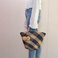 2021 Origin Summer New Basket Handbag Vacation Handmade Round Straw Bag