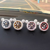 Creative Bling Crystal Diamond Cartoon Car Air Freshener Outlet Vent Clip Car Perfume Solid Diffuser Car Accessories for Girls