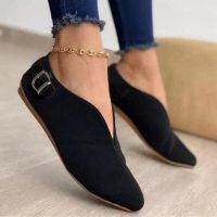 Autumn Loafers Woman Shoes Flat Soft Spring New Fashion Zapatos Shallow Flats Women Pointed Toe Boat Shoes