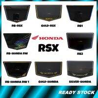 （Kvs auto parts） (HONDA RSX RS-X ผู้ชนะ FOC) แผ่นป้ายทะเบียนยานยนต์ไม่มีแผ่นคริสตัลแบบอักษร JPJ Lulus Font