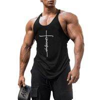 Brand Gym Stringer Tank Top Men Bodybuilding Clothing Cotton Sleeveless Shirt Man Fitness Vest Singlet Sportwear Workout Tanktop